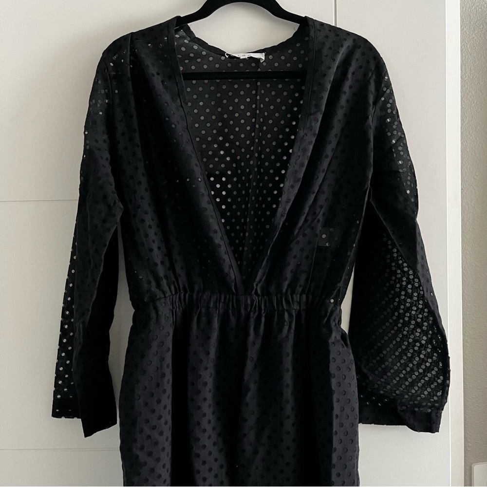 IRO Gleda eyelet jumpsuit black size 38 - Picture 3 of 9